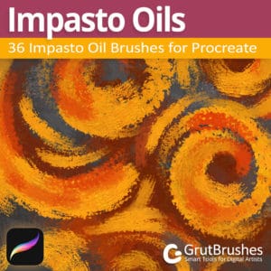 Procreate oil brushes set