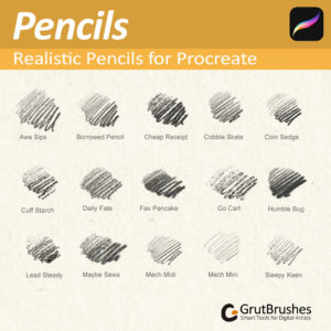 Procreate pencil brushes for Procreate