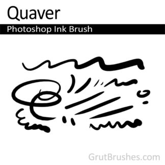 Photoshop Ink Brush for digital artists 'Quaver'