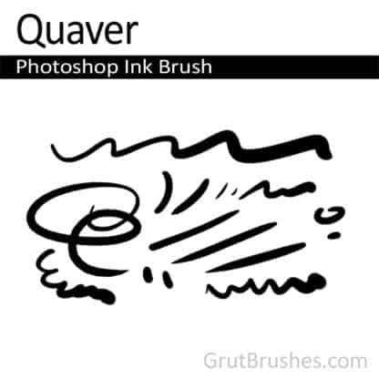 Photoshop Ink Brush for digital artists 'Quaver'