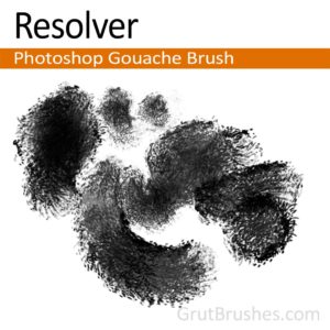 Photoshop Gouache brush "Resolver"