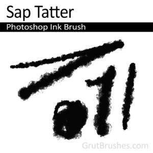 Photoshop Ink Brush for digital artists 'Sap Tatter'