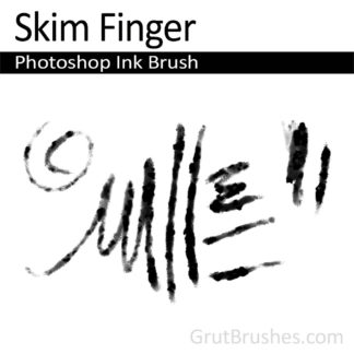 Photoshop Ink Brush for digital artists 'Skim Finger'