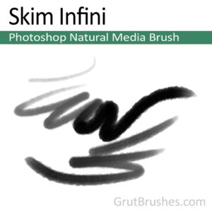Photoshop Natural Media Brush for digital artists 'Skim Infini'