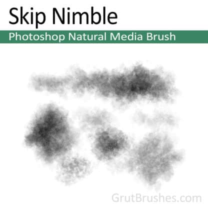 Photoshop Natural Media Brush for digital artists 'Skip Nimble'