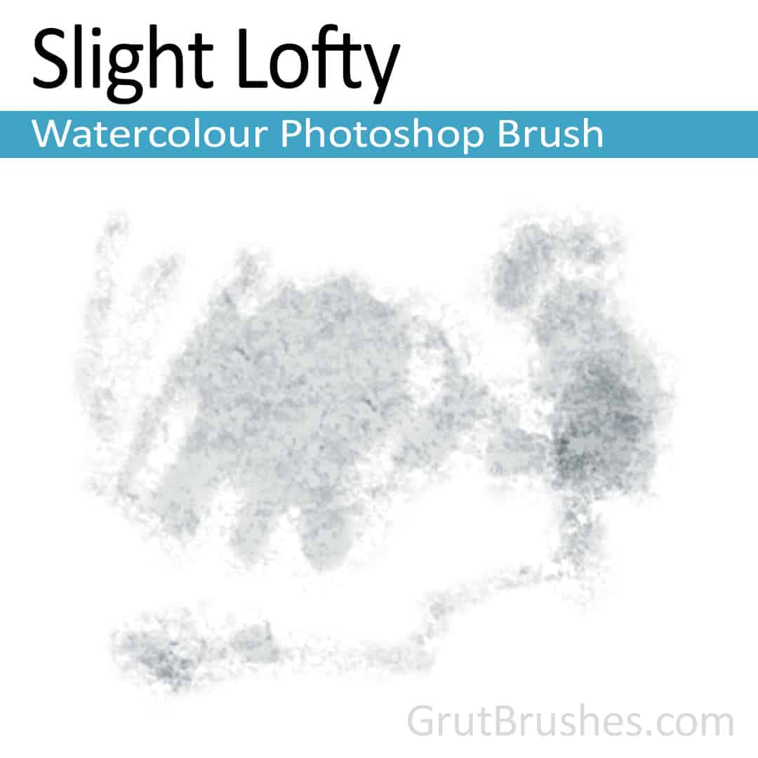 'Slight Lofty' Photoshop watercolor brush for digital painting