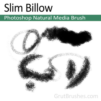 Photoshop Natural Media Brush for digital artists 'Slim Billow'
