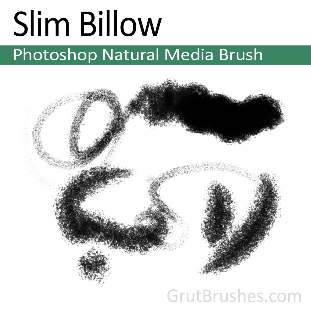 Photoshop Natural Media Brush - Slim Billow 