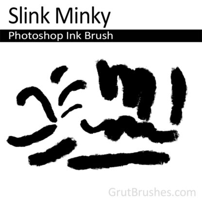 Photoshop Ink Brush for digital artists 'Slink Minky'