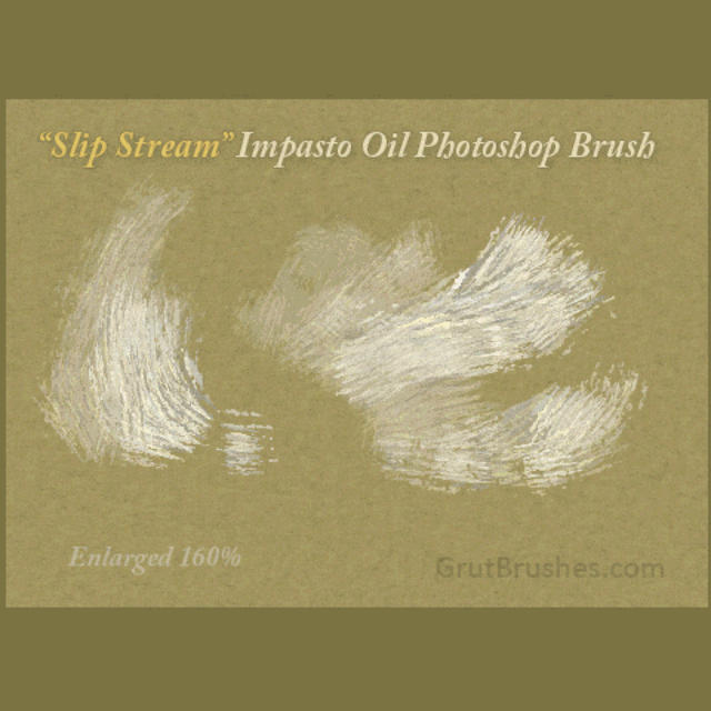 Slip Stream Oil Impasto Photoshop Brush Paint samples