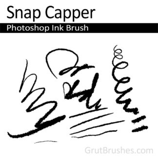 Photoshop Ink Brush for digital artists 'Snap Capper'