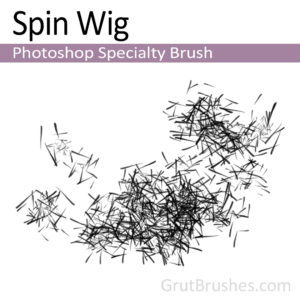 Photoshop Specialty Brush for digital artists 'Spin Wig'