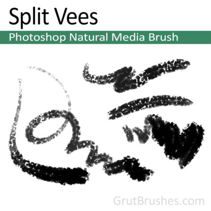 Photoshop Natural Media for digital artists 'Slit Vees'