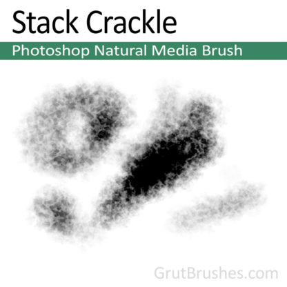Photoshop Natural Media Brush for digital artists 'Stack Crackle'