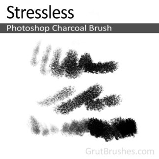 Photoshop Charcoal Brush for digital artists 'Stressless'