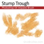 Download a Free Photoshop Impasto Oil Brush for digital artists 'Stump Trough'