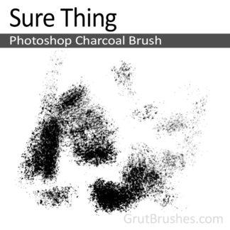 Photoshop Charcoal Brush for digital artists 'Sure Thing'
