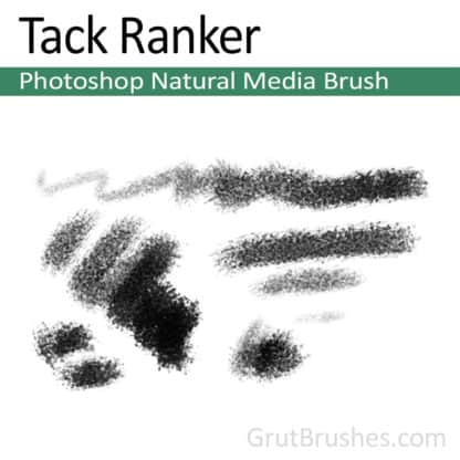 Photoshop Natural Media Brush for digital artists 'Tack Ranker'