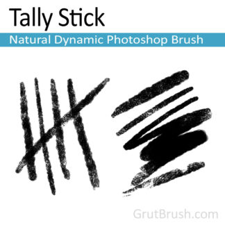 Tally Stick - Natural Media Photoshop Brush