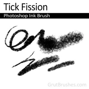 Photoshop Ink Brush for digital artists 'Tick Fission'
