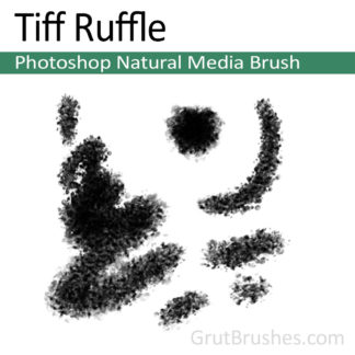 Photoshop Natural Media Brush for digital artists 'Tiff Ruffle'