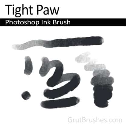 Photoshop Ink Brush for digital artists 'Tight Paw'