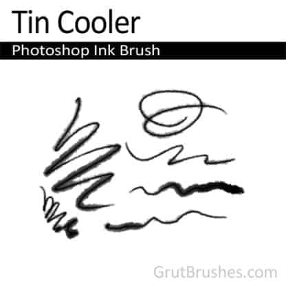 Photoshop Ink Brush for digital artists 'Tin Cooler'