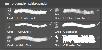 Tischler Web Sampler Set in Brushes Panel 2 GrutBrushes in brushes panel