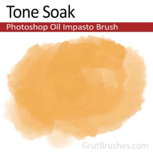 'Tone Soak' Impasto Oil Photoshop Brush for digital artists