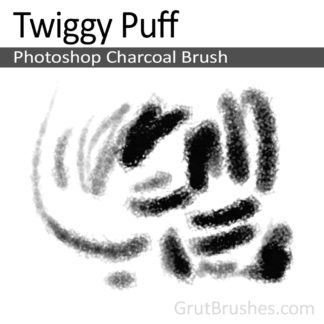 Twiggy Puff - Photoshop Charcoal Brush
