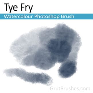Photoshop Watercolor Brush for digital artists 'Tye Fry'