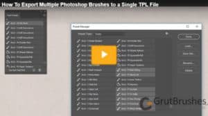 Video - How to Export multiple Photoshop brushes to a single file