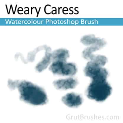 Photoshop Watercolour Brush for digital artists 'Weary Caress'