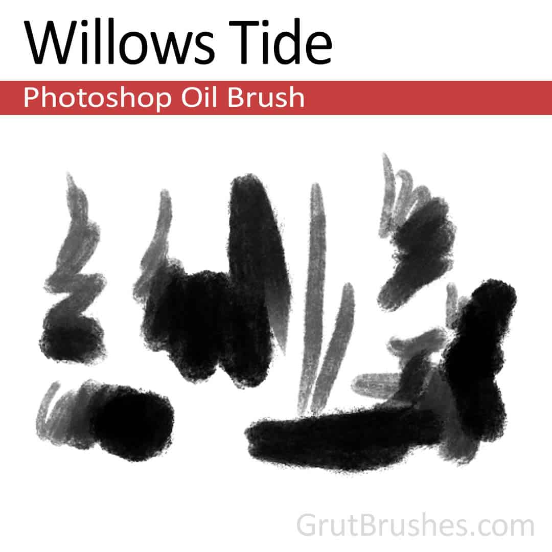 'Willows Tide' Photoshop oil brush for digital painting