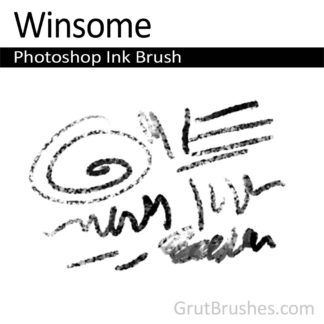 Photoshop Ink Brush for digital artists 'Winsome'