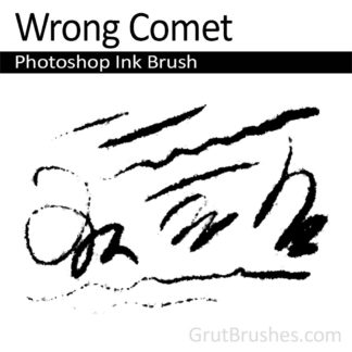 Photoshop Ink Brush for digital artists 'Wrong Comet'