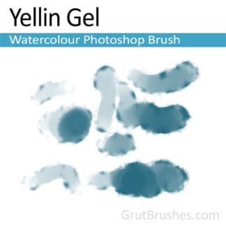 Photoshop Watercolour Brush for digital artists 'Yellin Gel'