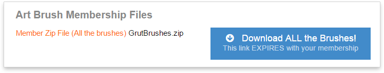 Download all members brushes in zip file from your account page