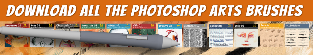 download all the photoshop artists brushes here