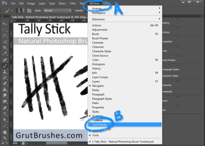 How To Install Photoshop Brush Toolsets (.tpl files)