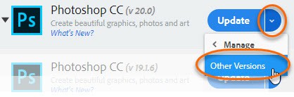 you can re-install older versions of Photoshop